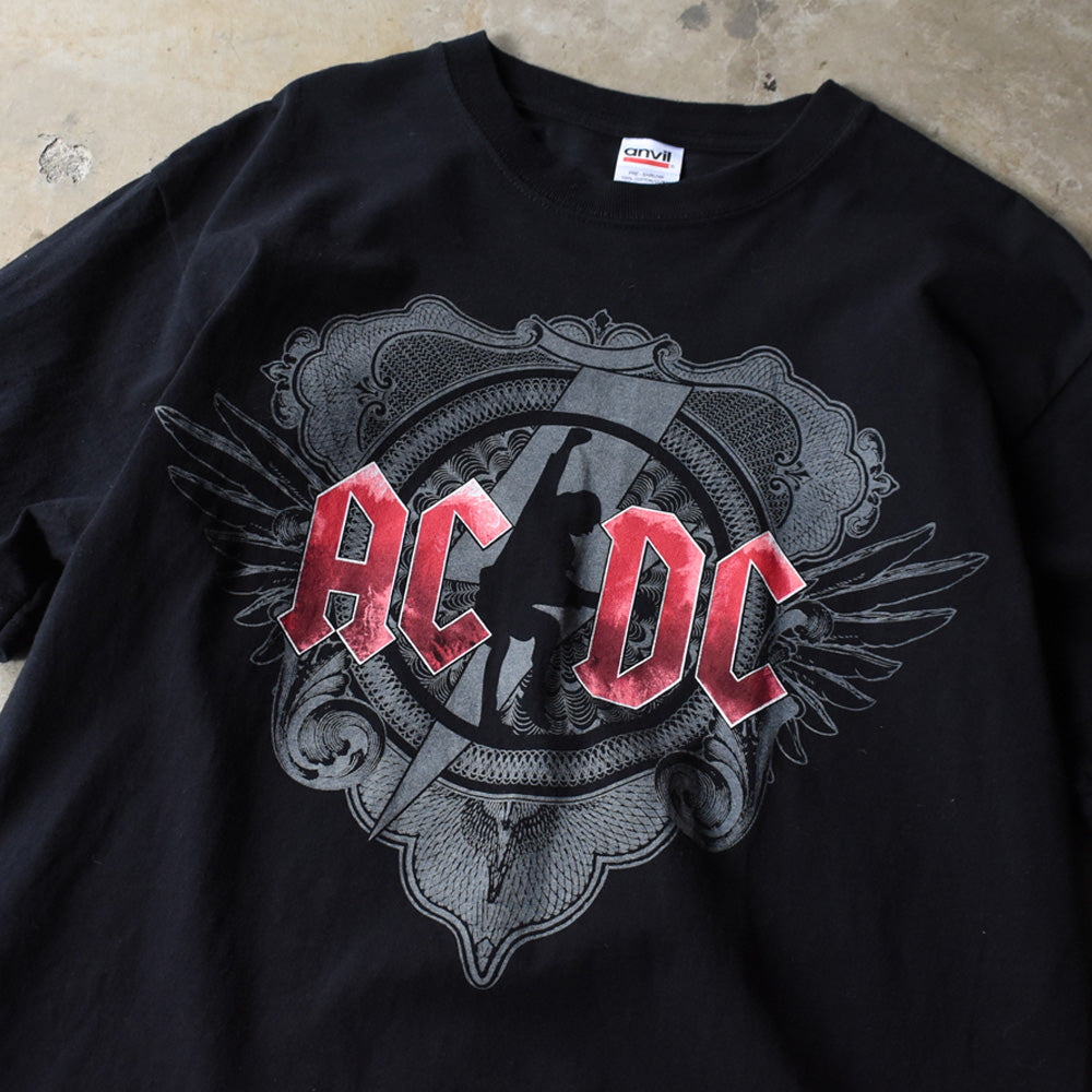 Y2K AC/DC "Black Ice Tour 08/09" ロック Tシャツ 250708