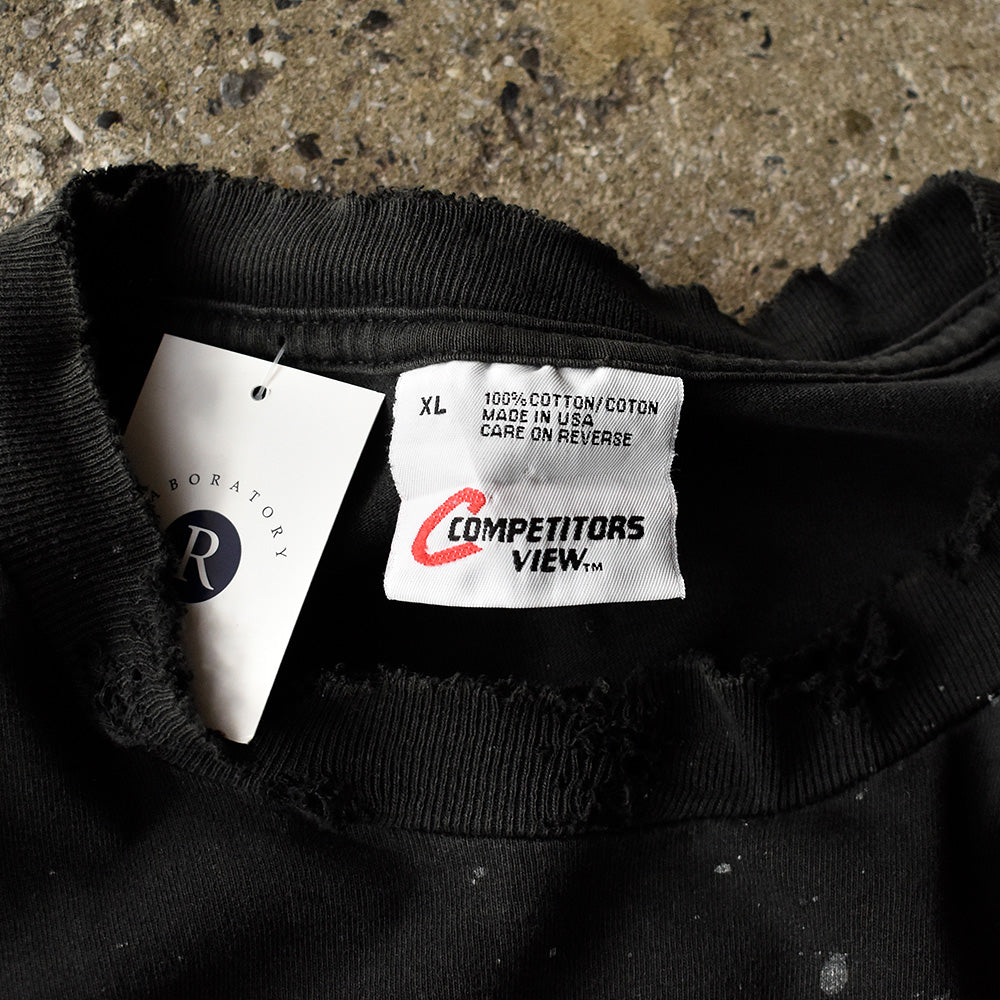 Y2K ボロ!ペンキ! CHASE AUTHENTICS “RACING DOMINANCE” レーシング Tシャツ USA製 250825H