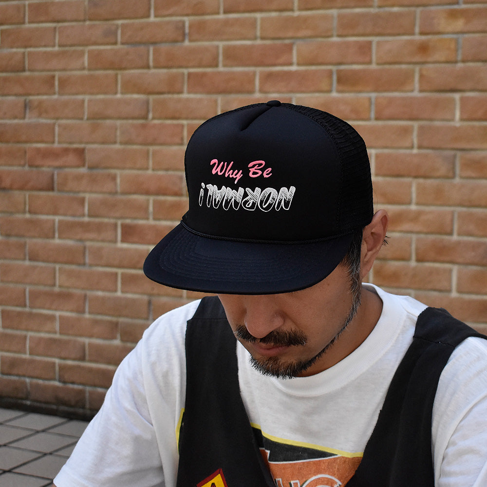 90's “Why Be Normal!” メッシュ キャップ デッドストック 250818H