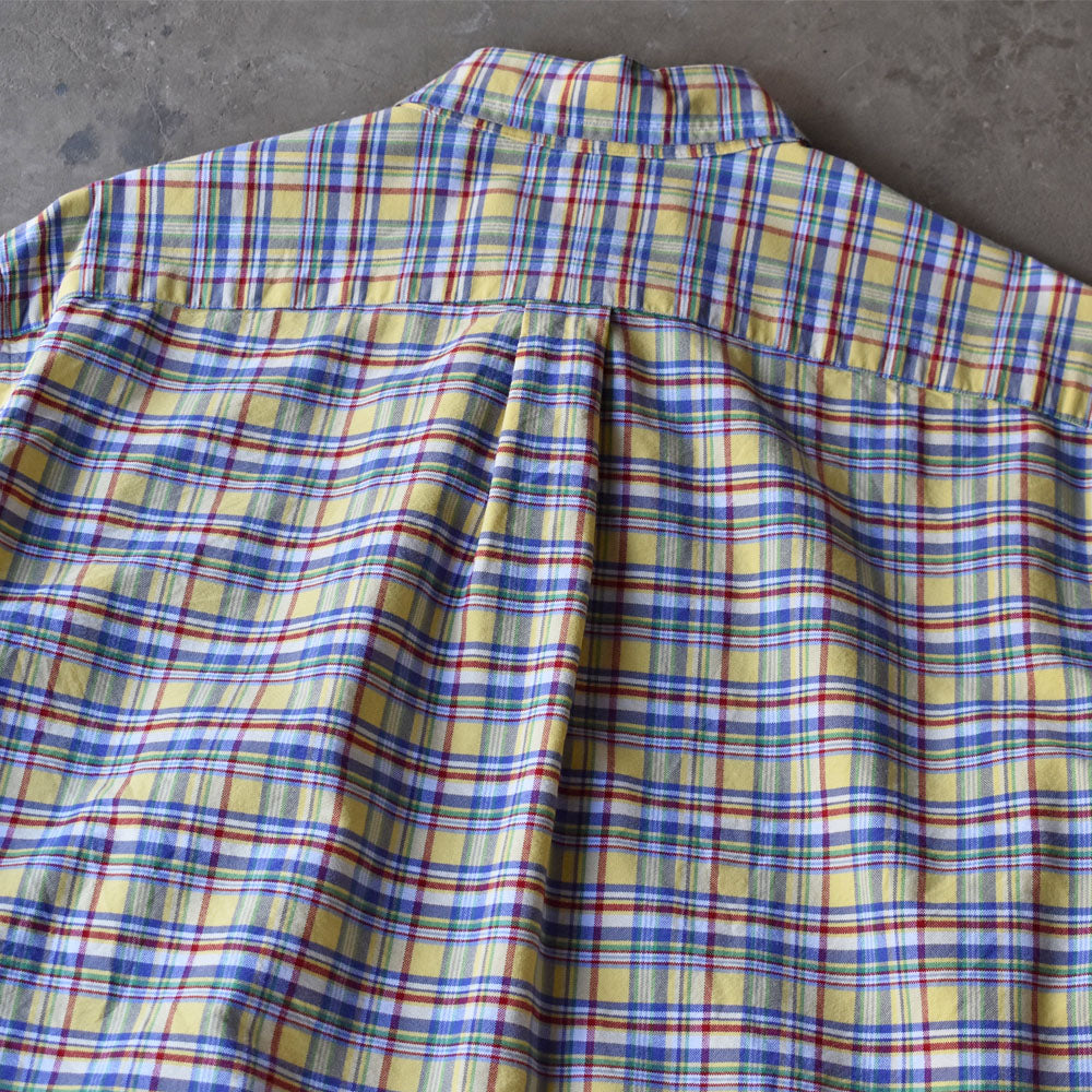 Ralph Lauren チェック ボタンダウンシャツ 240511 S2097