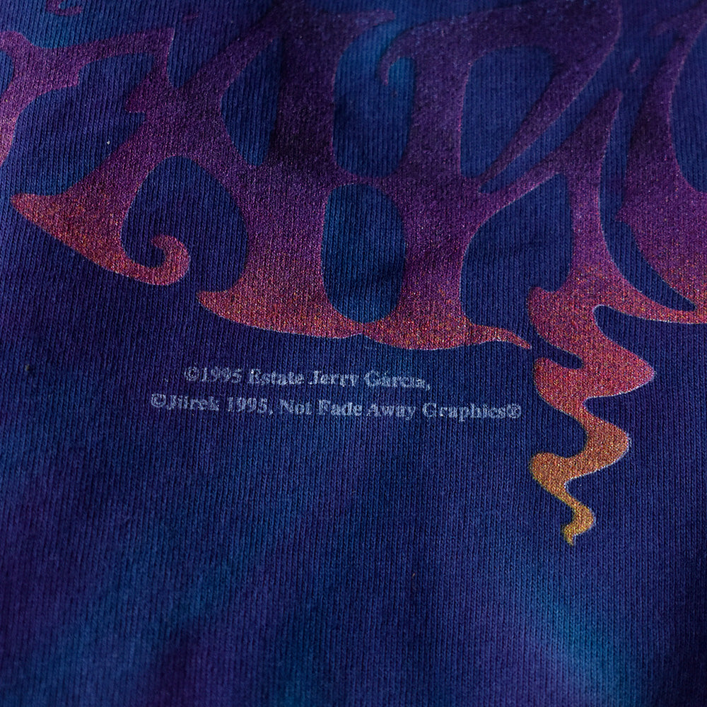90's Grateful Dead “Jerry Garcia” オーバープリント タイダイ ロック Tシャツ 230930H