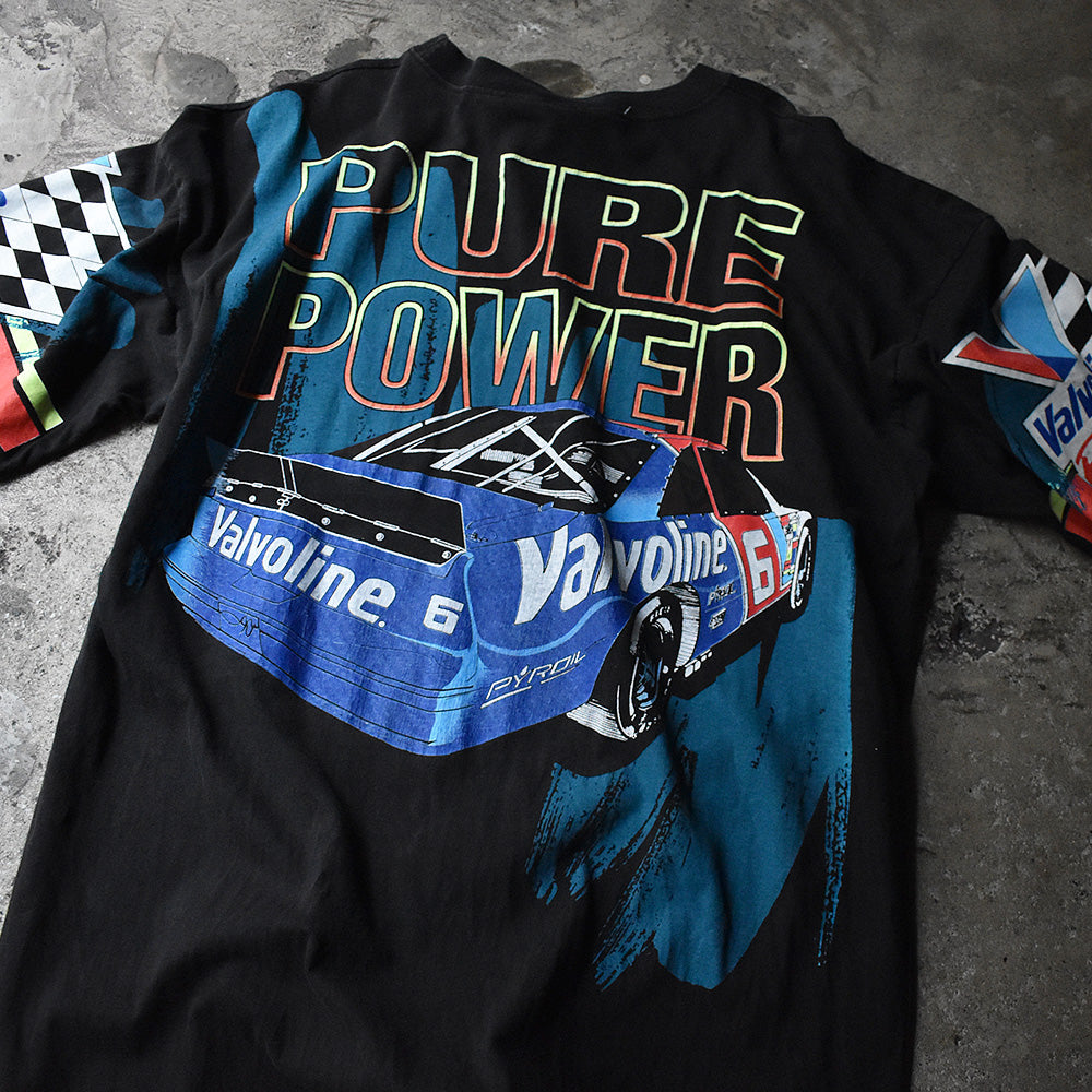 90's AOP! Racing Tee USA製 230524H