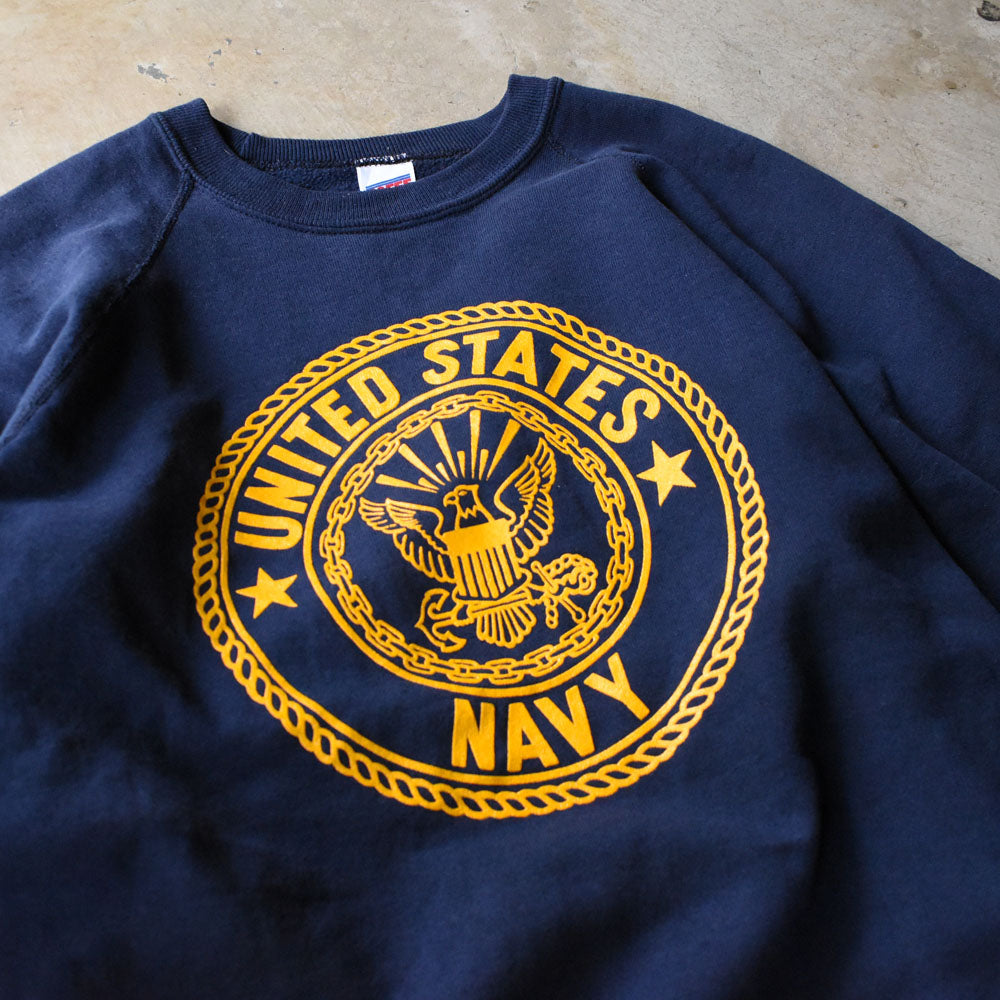 80's SOFFE “U.S.NAVY” ラグラン スウェット USA製 250327
