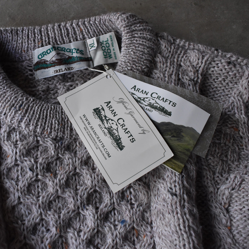 90's デッドストック! aran crafts フィッシャーマン ニット アランセーター アイルランド製 240120