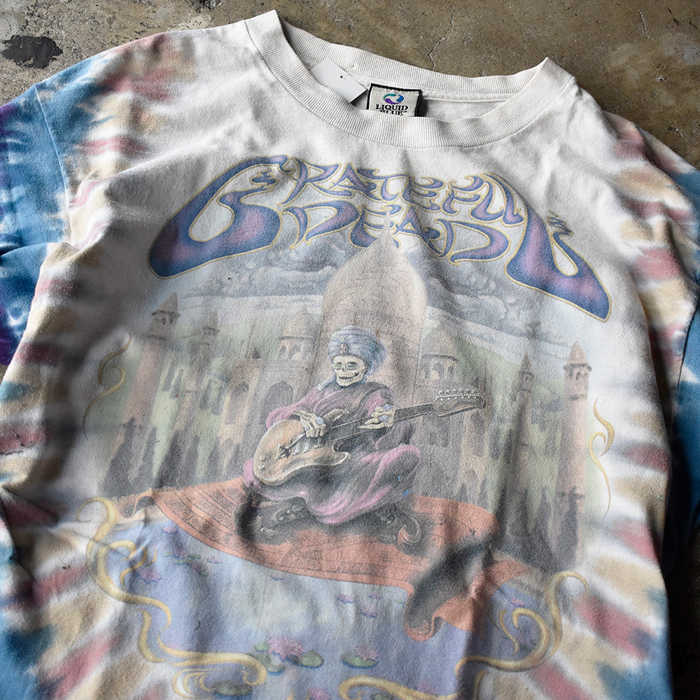 Y2K LIQUID BLUE Grateful Dead “Skull snake charmer” タイダイTシャツ 250501H