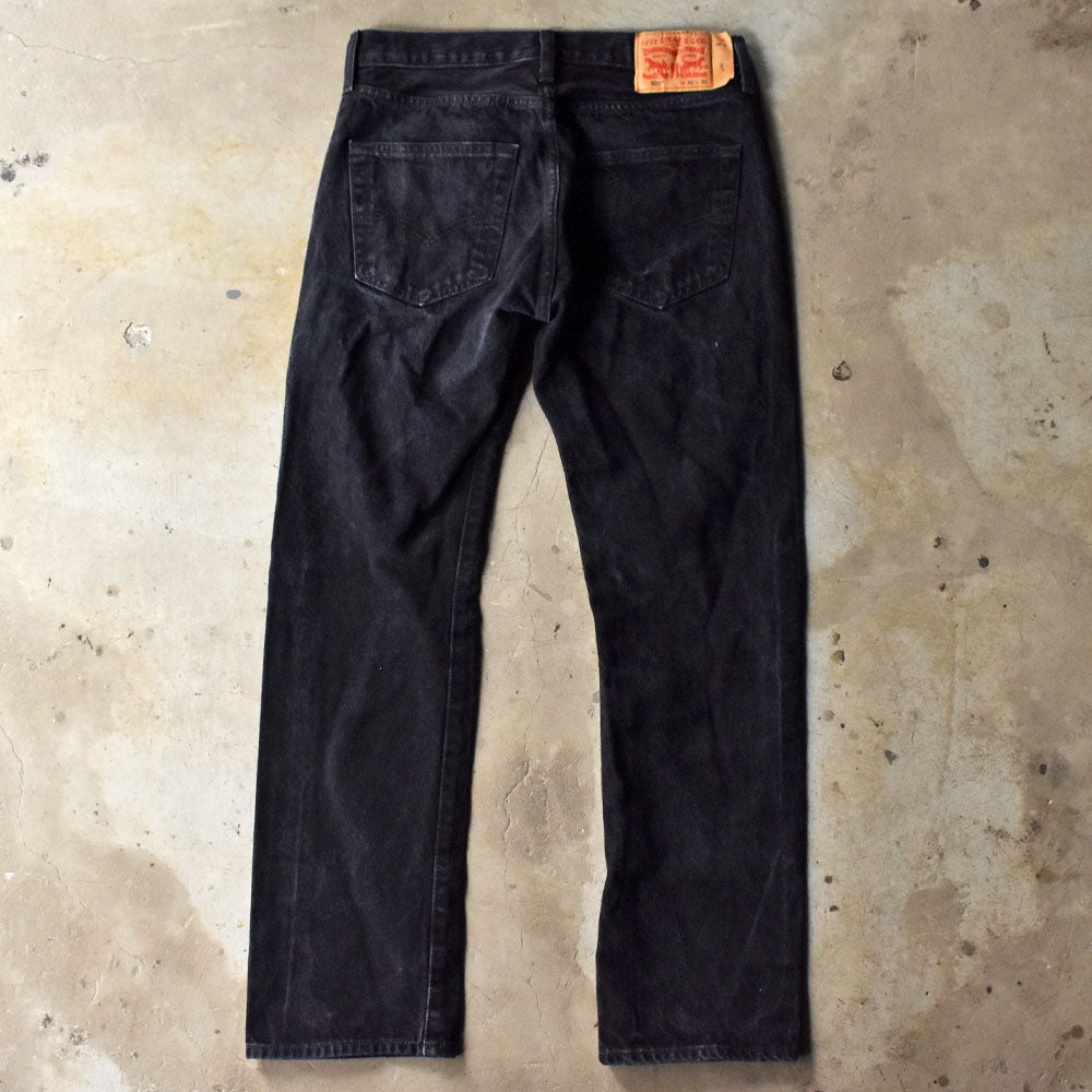 Levi's 501 ブラックデニムパンツ 240329