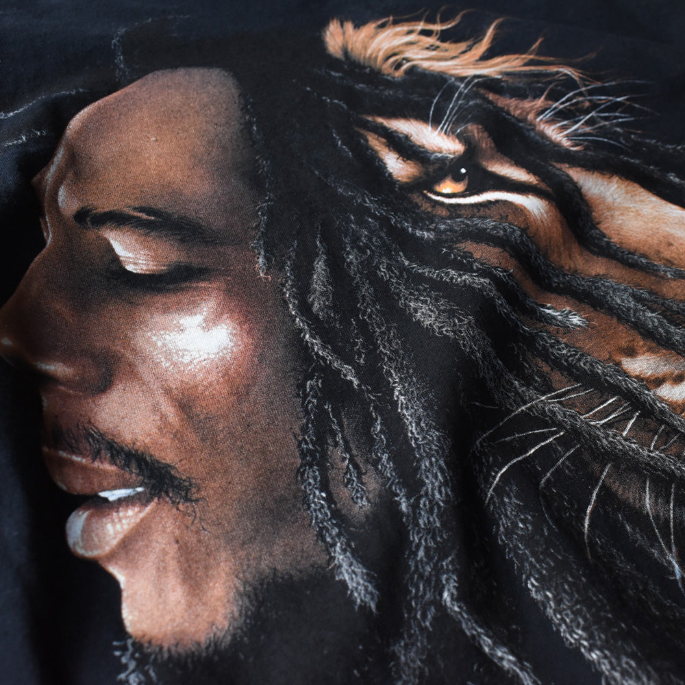 Y2K Bob Marley “Lion Side Face” レゲエ Tシャツ 250711
