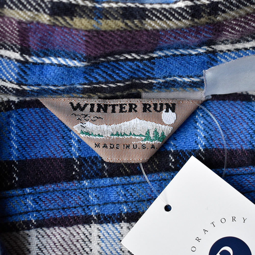 80's~ WINTER RUN チェック柄 ヘビーネルシャツ USA製 250526H