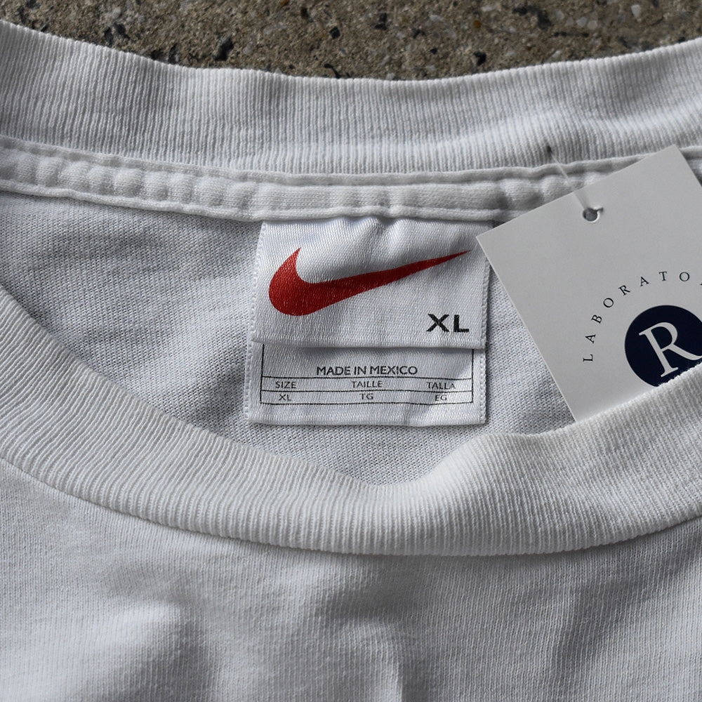 90's~ NIKE “swoosh logo & AIR” 刺繍 Tシャツ 240801H