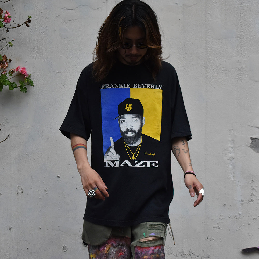 90's~ Maze featuring Frankie Beverly/メイズ/フランキー・ベヴァリー "Golden Time Of Day" Tee 230513H