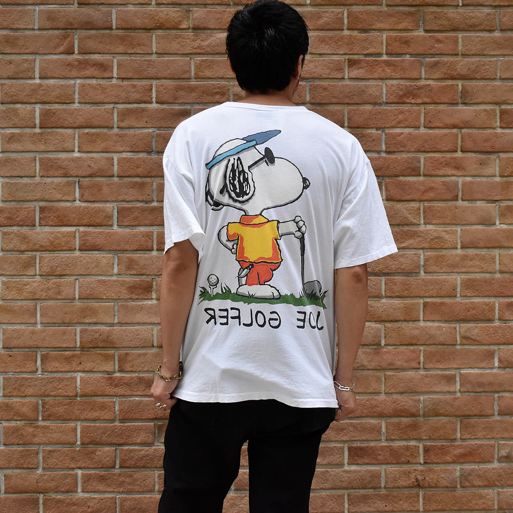 90's スヌーピー ““JOE GOLFER” 海外アニメ キャラ Tシャツ USA製 250717H