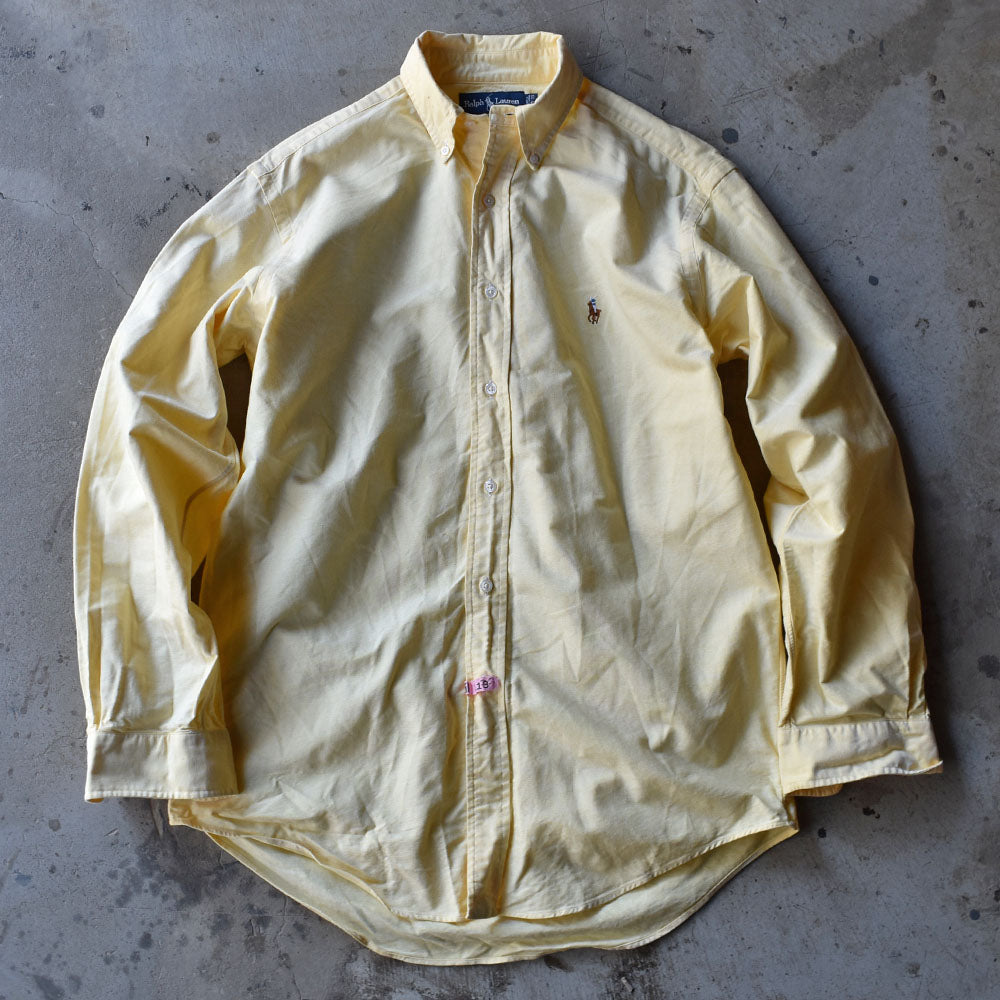 90's Ralph Lauren/ラルフ ローレン “YARMOUTH” レモンイエロー ボタンダウンシャツ 230607