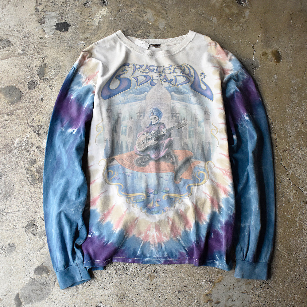 Y2K Grateful Dead “Skull snake charmer” タイダイ ロングスリーブTシャツ 250609H