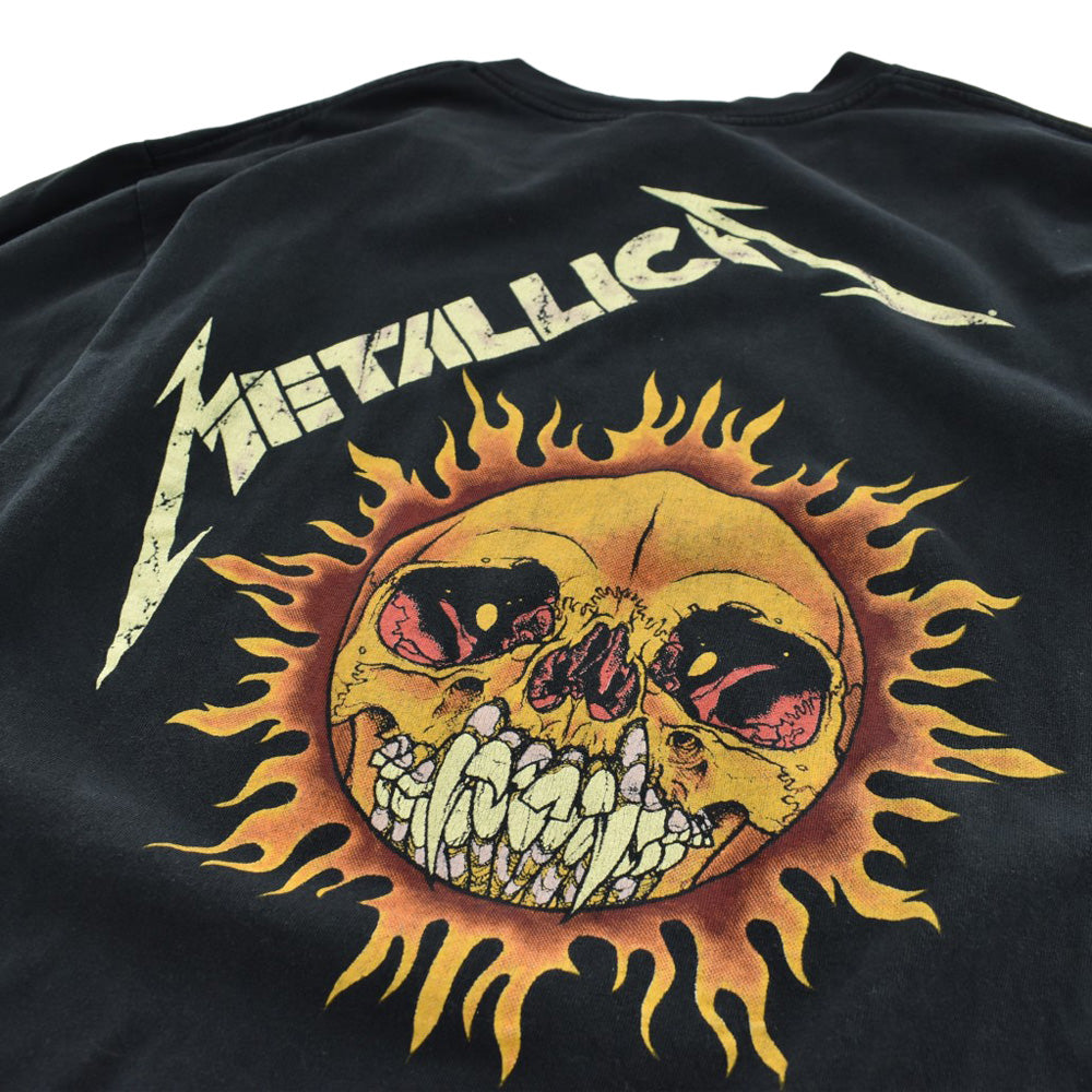 90's Metallica Pushead "Flaming Skull" スラッシュメタル ロックT 260728H