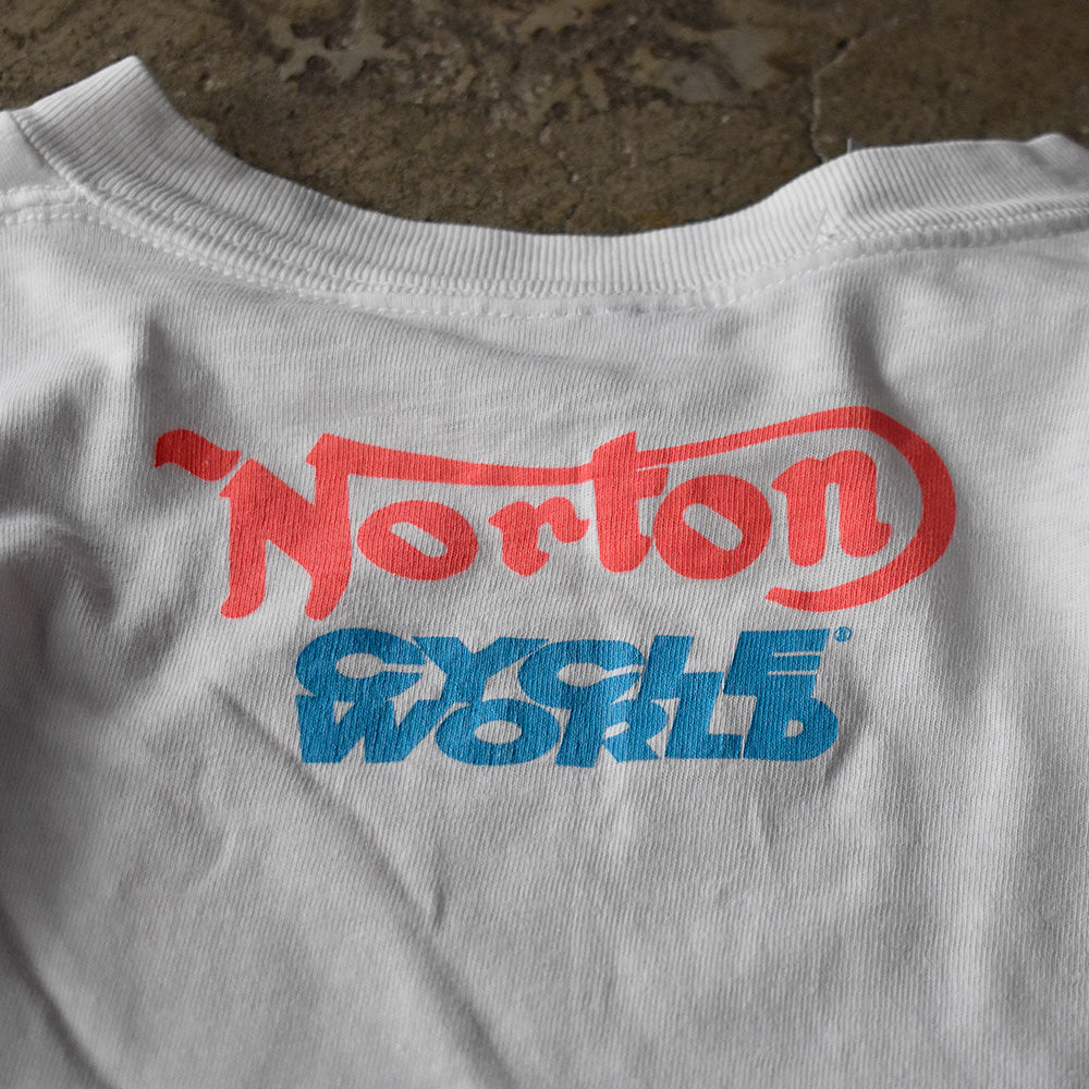 90's “Norton“ バイク Tシャツ USA製 250821H