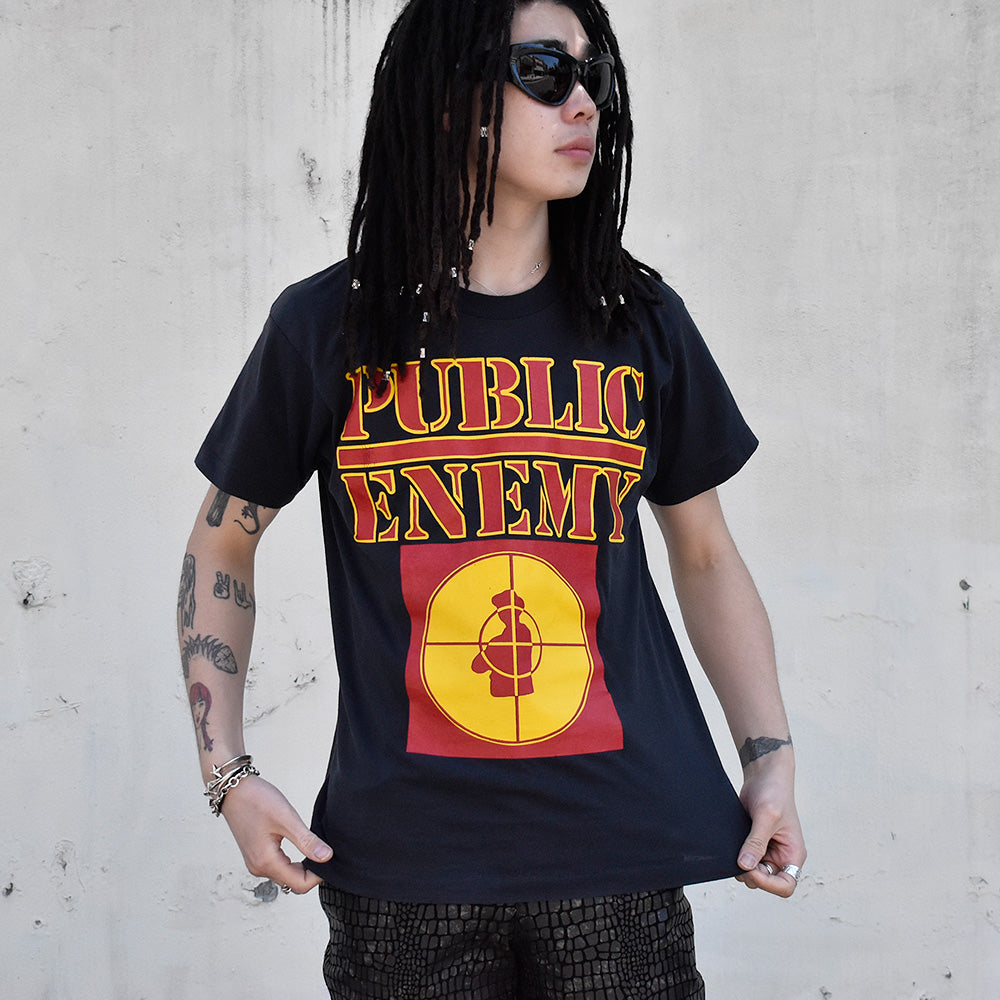 80's Public Enemy Rap Tシャツ 240410H