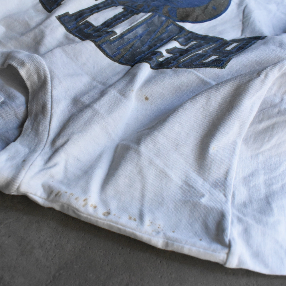 80's Champion トリコタグ "Bentley College" カレッジプリント Tシャツ USA製 240415