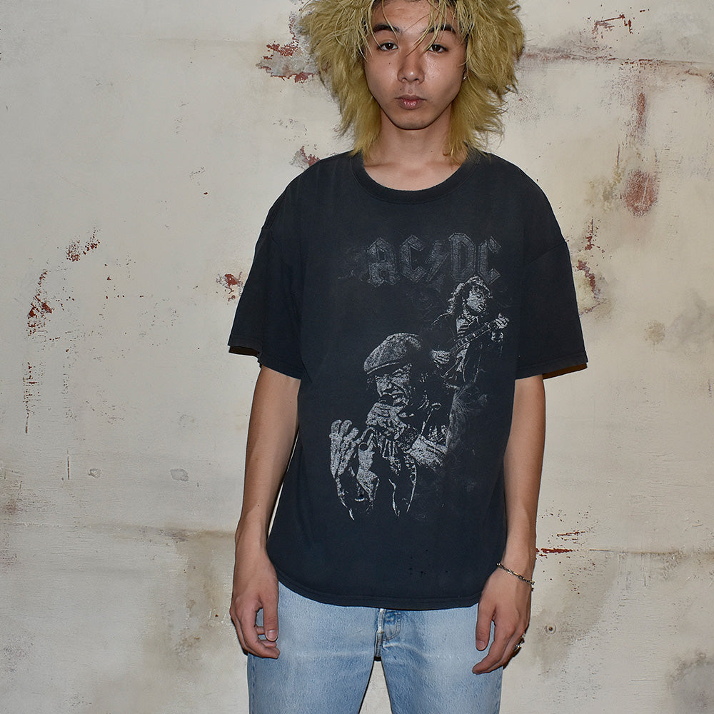 Y2K AC/DC フォト ロック Tシャツ 250716H