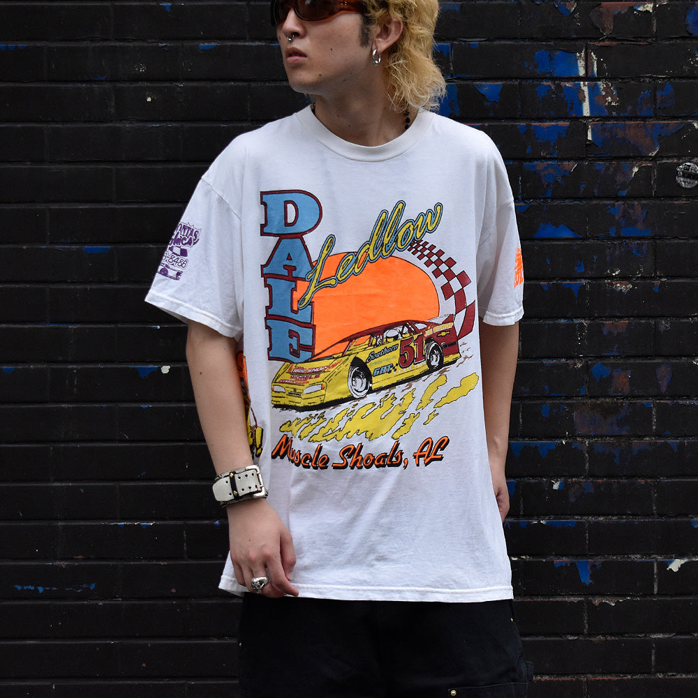 90's マルチプリント! Racing Tシャツ 240716H