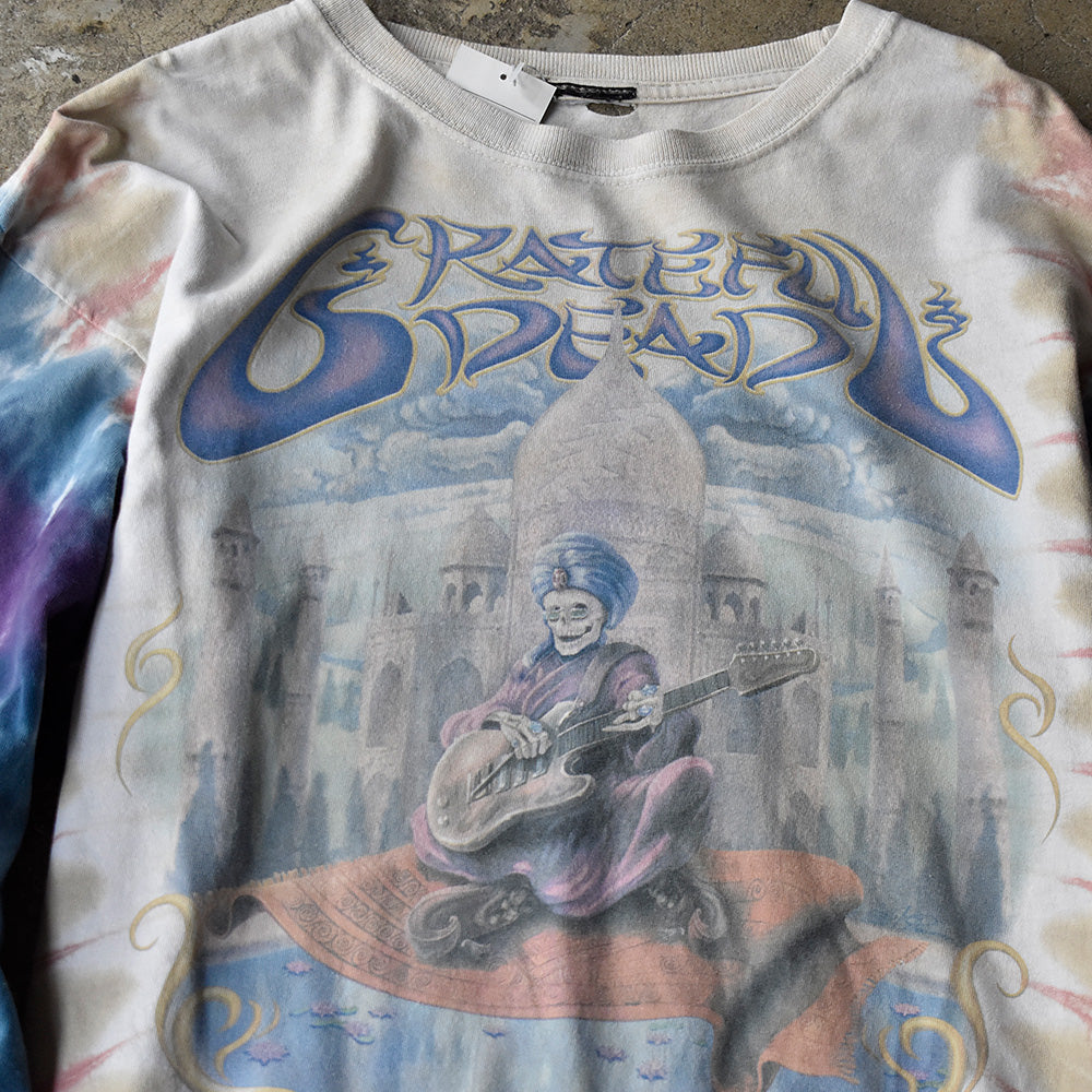 Y2K Grateful Dead “Skull snake charmer” タイダイ ロングスリーブTシャツ 250609H