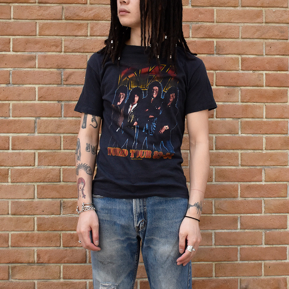80's non make! KISS “World Tour 83-84” Tシャツ 240417H