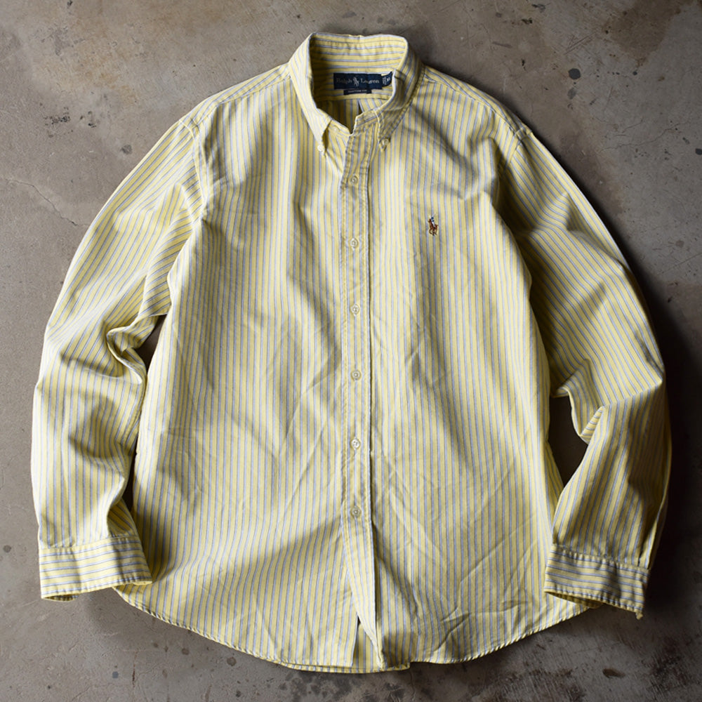 Ralph Lauren/ラルフローレン “CUSTOM FIT” ストライプ ボタンダウンシャツ 230427