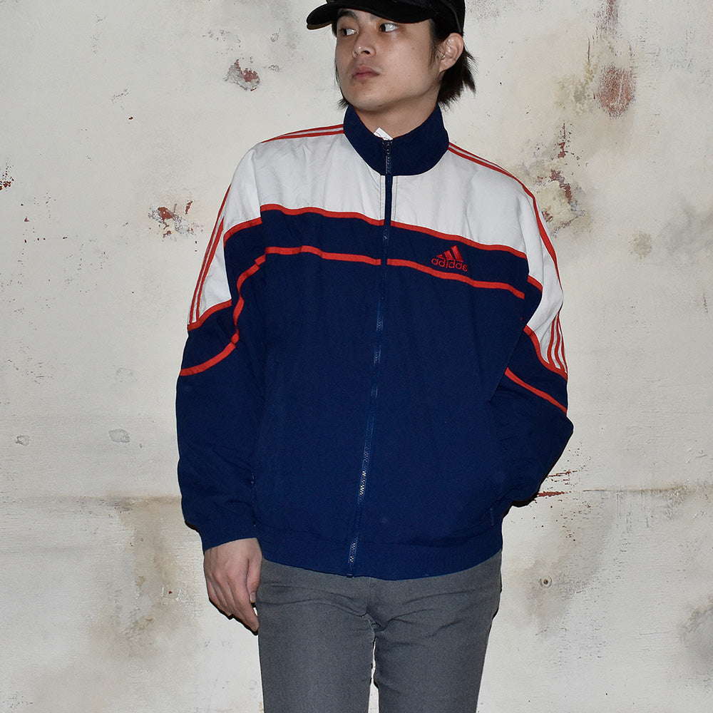 90's adidas パフォーマンスロゴ フルジップジャケット 240326H