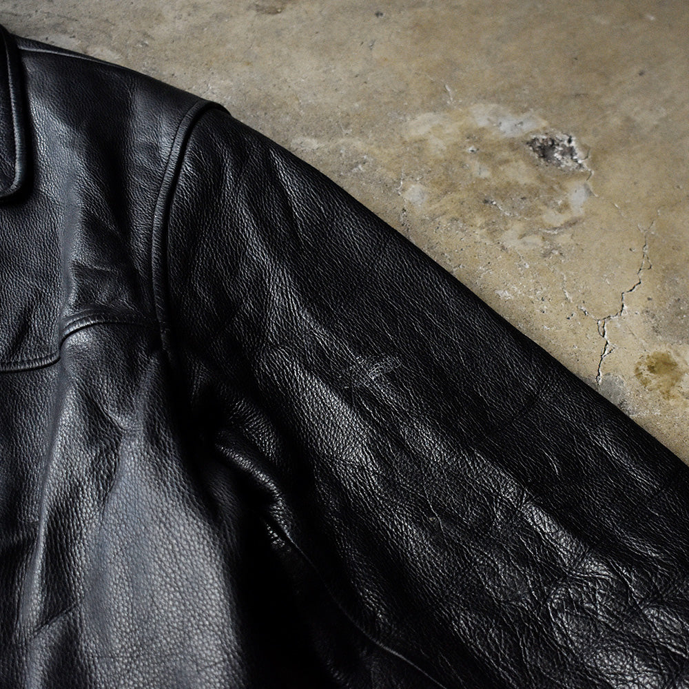 90’s Kenneth Cole レザーカーコート レザージャケット 240122