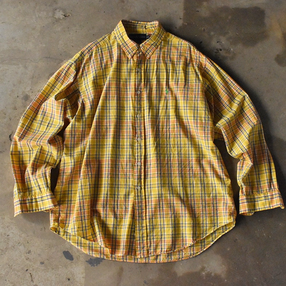 90's Ralph Lauren “BLAKE” チェック ボタンダウンシャツ 240327 S2054