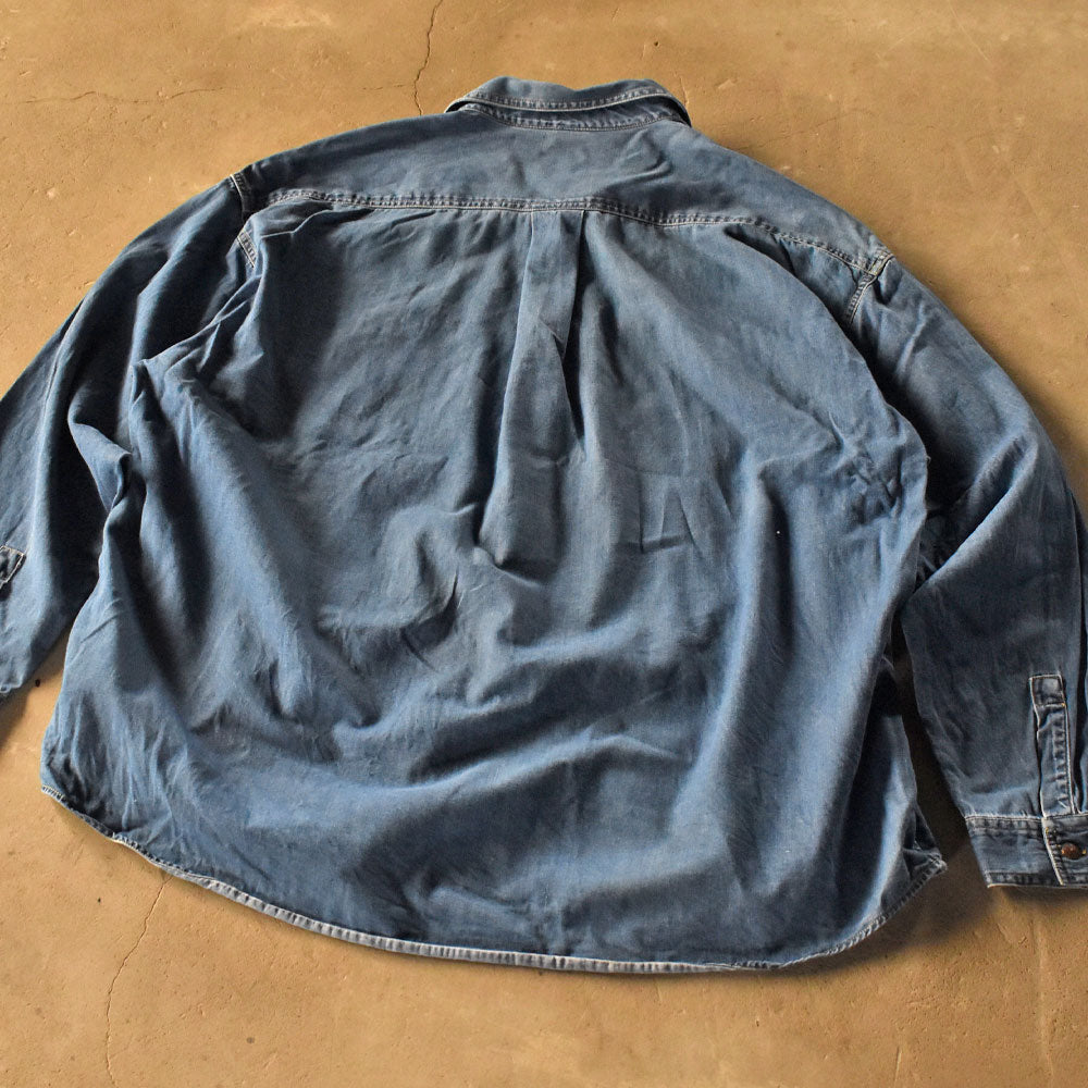 90’s MARITHE FRANCOIS GIRBAUD デニムシャツ シャンブレーシャツ 240408H