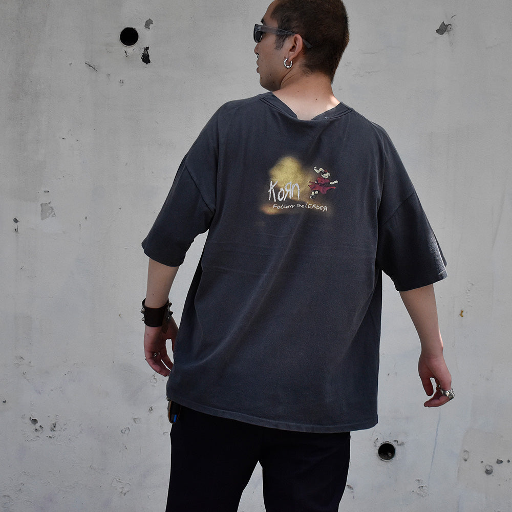 90's Korn “Follow the Leader” ロック Tシャツ 250719