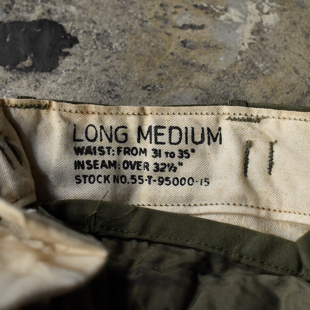 '51 ノンウォッシュ! U.S.ARMY M-51 ライナー付き フィールドパンツ 250109H