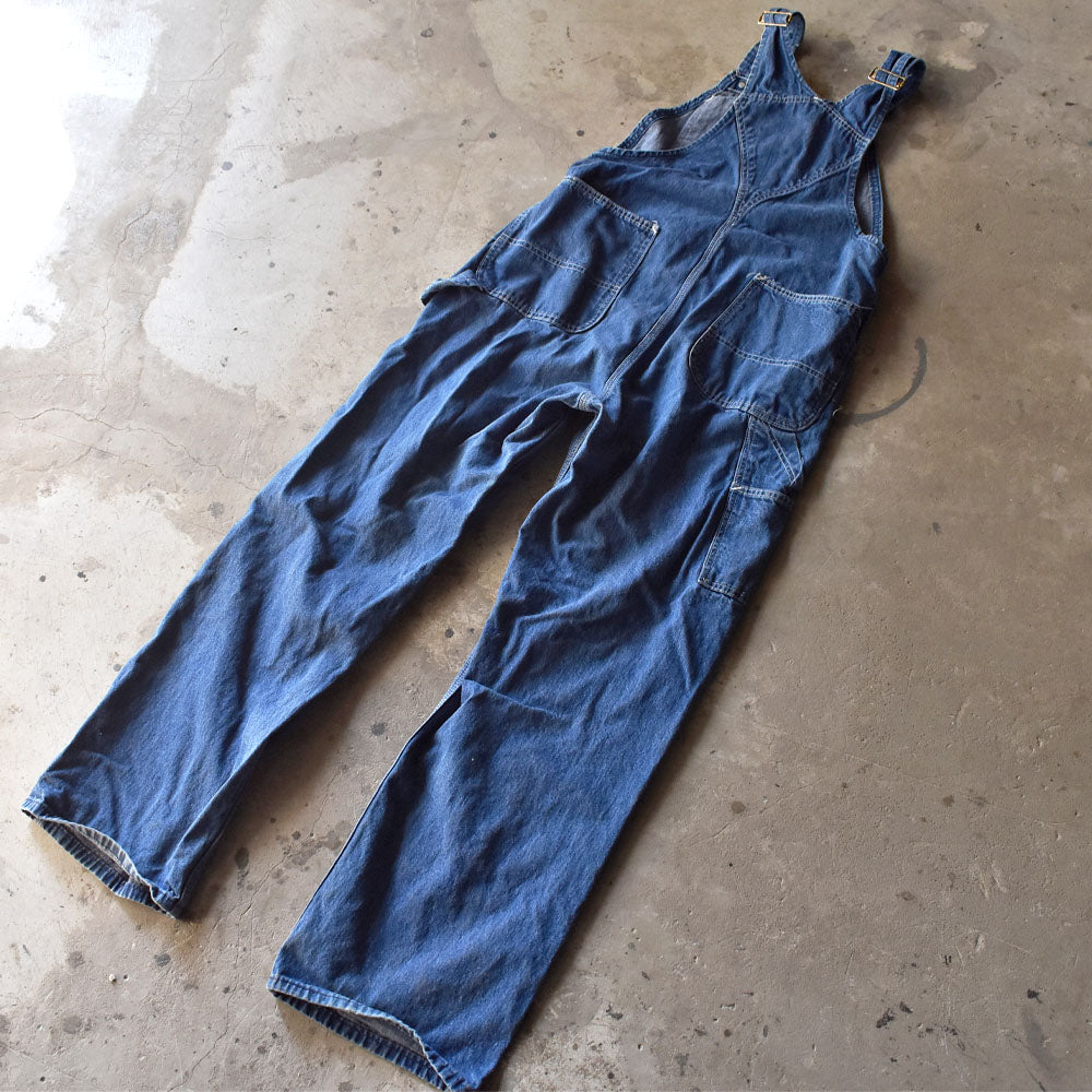 70's Carhartt プリントタグ デニム オーバーオール USA製 240202