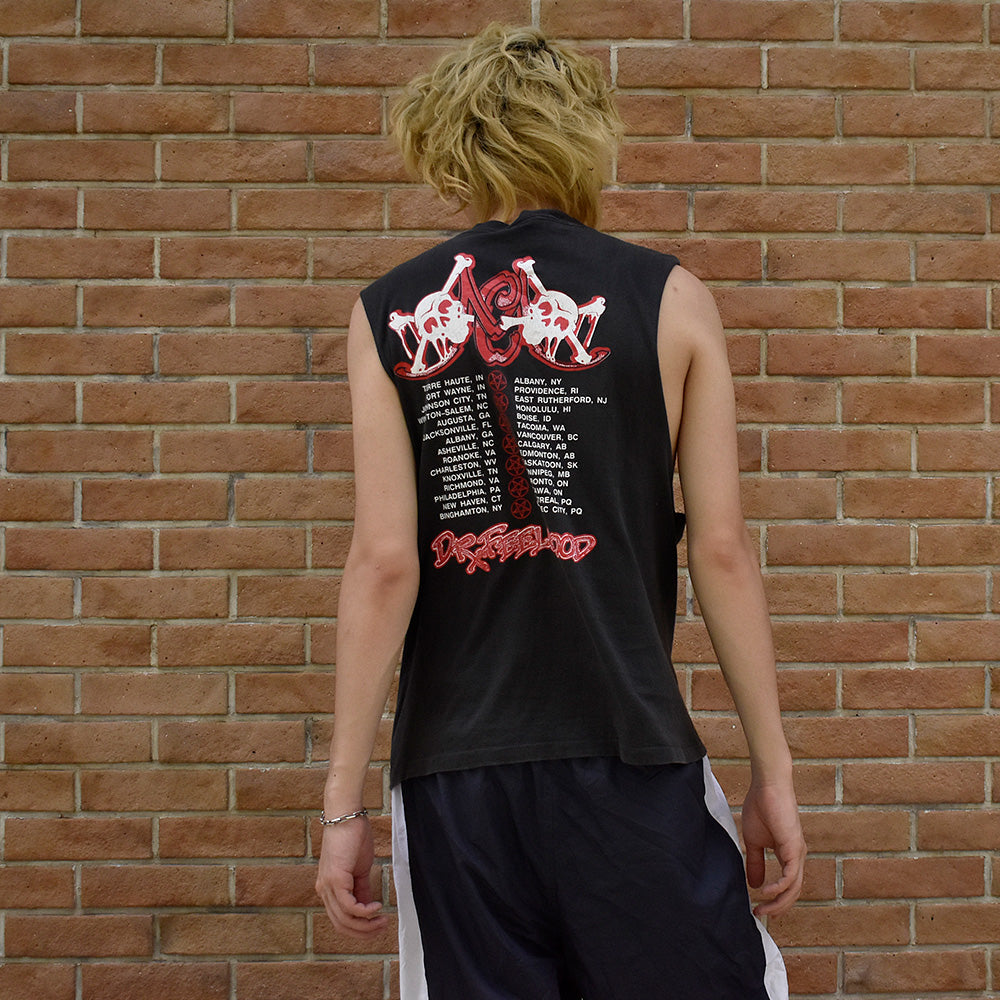 80's Mötley Crüe “Dr.Feelgood” Tour カットオフ ロック Tシャツ 250711H