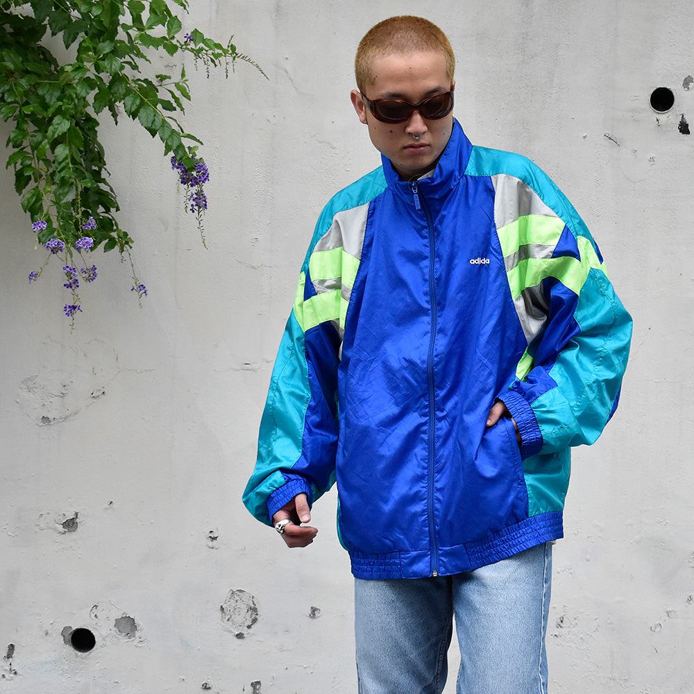 90’s adidas フルジップ ナイロンジャケット 241103H