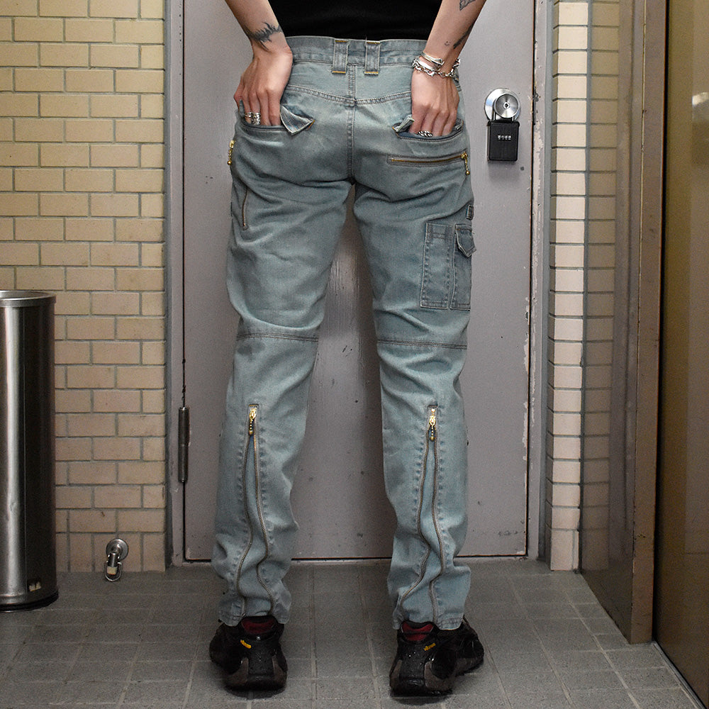 blackmeans コットン ジップパンツ 945-78TP06-17 240219H