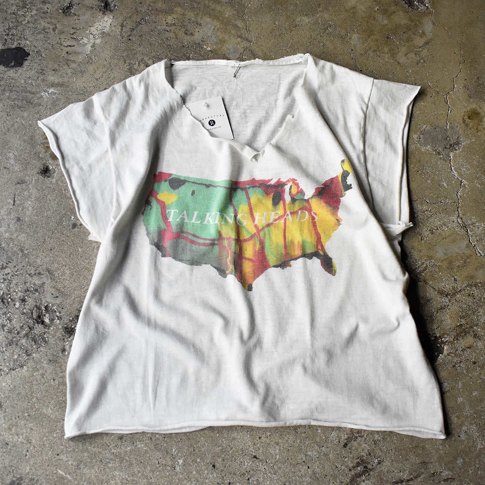 80's Talking Heads カットオフTシャツ “Couleurshirt掲載” 240104H