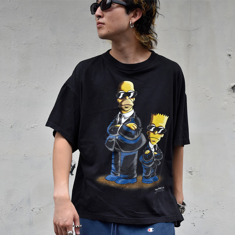 90's The Simpsons/ザ・シンプソンズ サングラススーツシンプソン! Tee 230906H