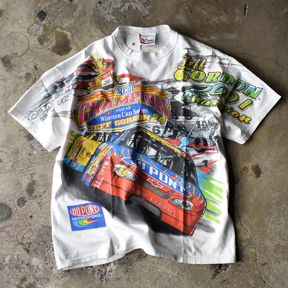 Y2K CHASE authentics “Jeff Gordon #24” AOP! レーシング Tシャツ 240324H