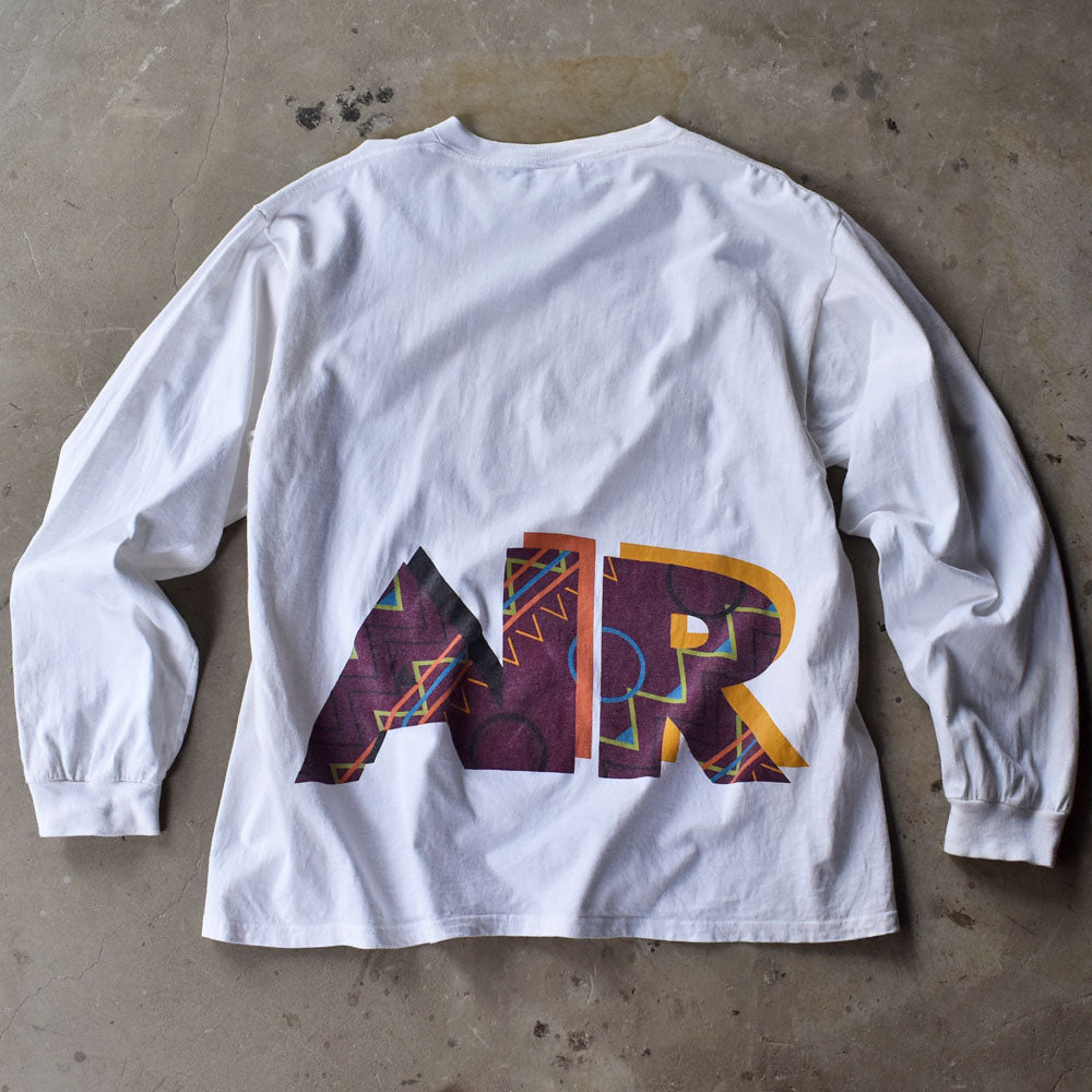 80’s NIKE AIR ワンポイントロゴ ロングスリーブTシャツ USA製 231009