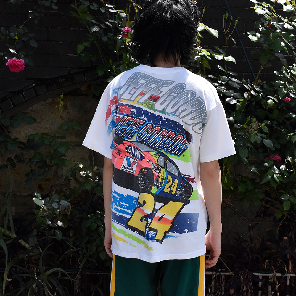 90's AOP! “NASCAR/JEFF GORDON“ Racing Tシャツ USA製 250429H