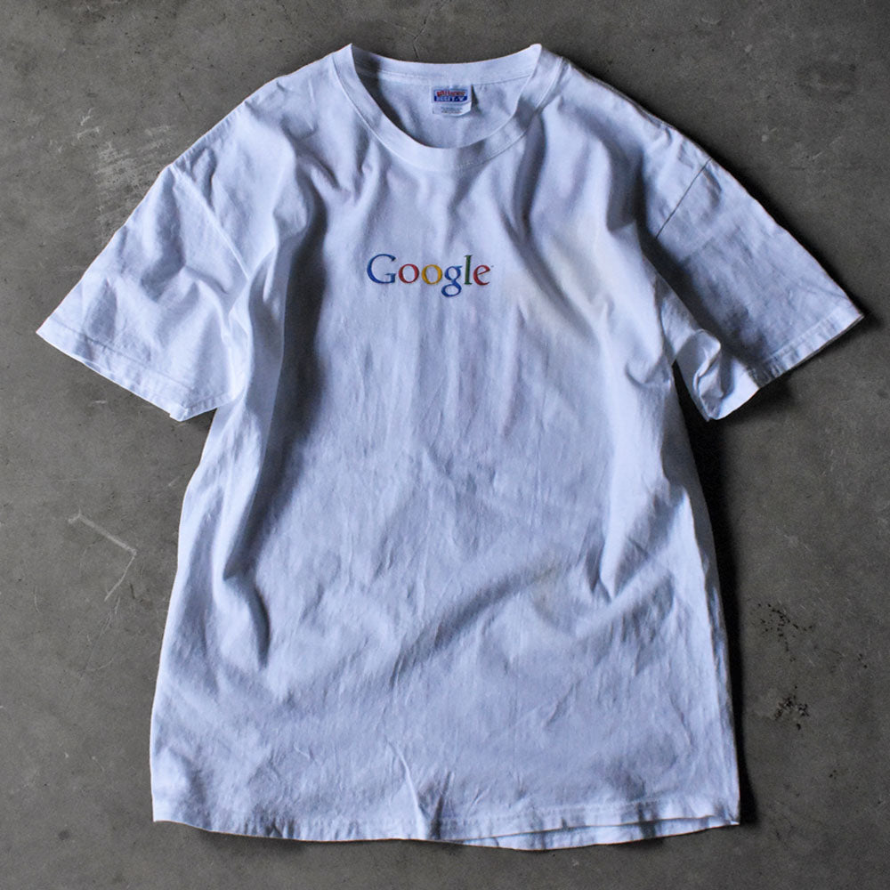 Google “I'm feeling lucky” 両面プリント 企業ロゴ Tシャツ 240405