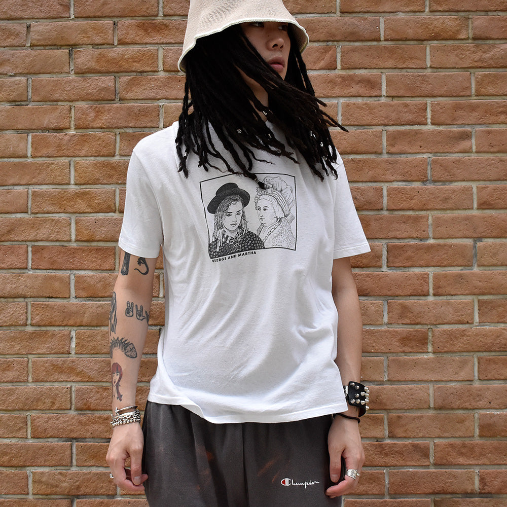 80's Boy George “George and Martha” ロック Tシャツ 写真集"Noirshirt"掲載 240711HYY