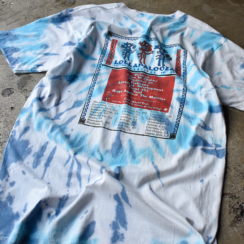 90's Lollapalooza “Lollapalooza 1993” タイダイ フェス ロック Tシャツ 240703H