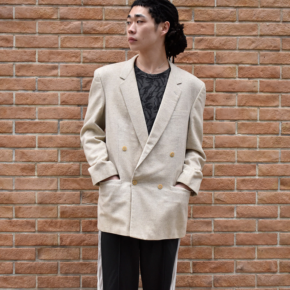 90’s Gianni Versace ダブルブレスト テーラードジャケット Italy製 240111HYY