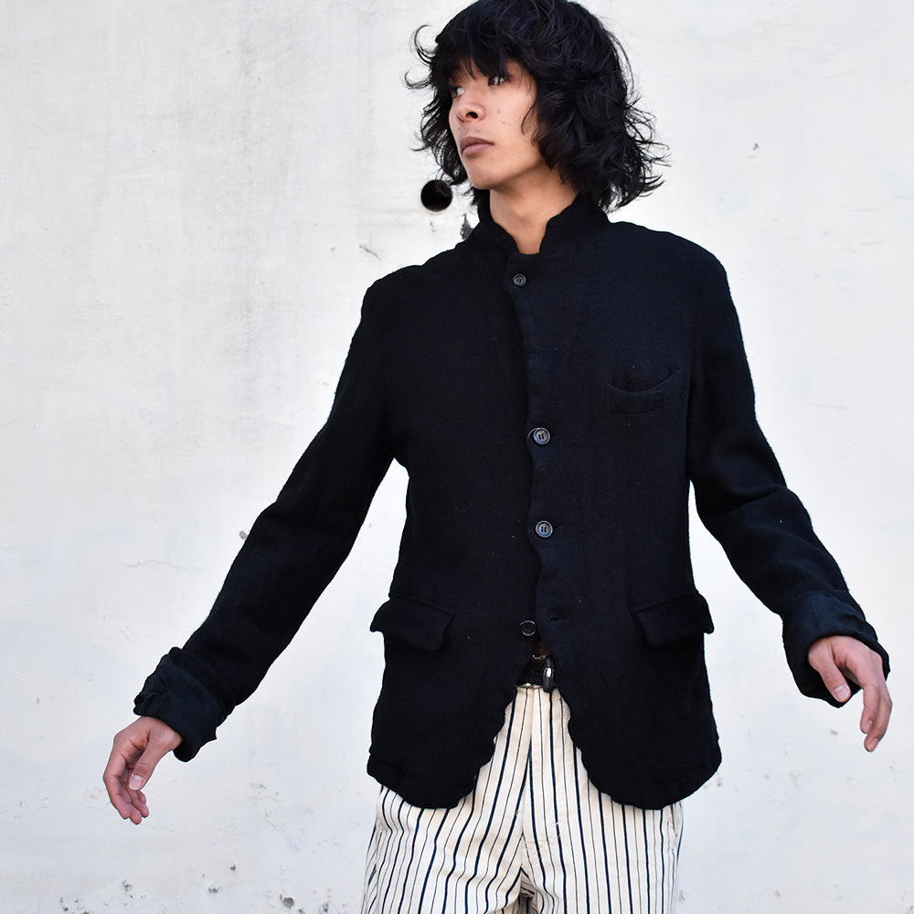 BLACK Comme des Garçons 94'復刻 縮絨ジャケット ブラックカラー!レア 240105H