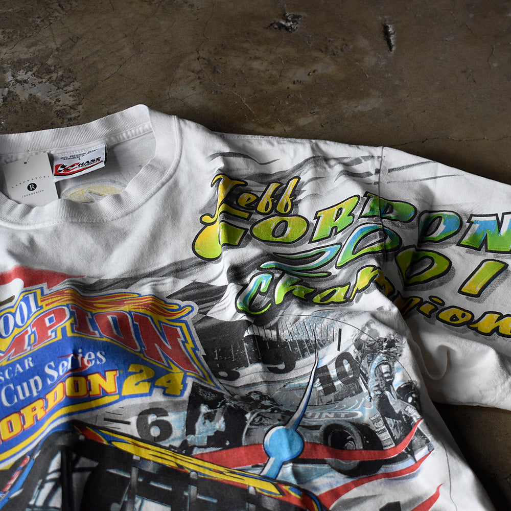 Y2K CHASE authentics “Jeff Gordon #24” AOP! レーシング Tシャツ 240324H