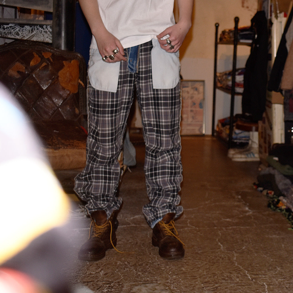 Carhartt グランジ! チェックライナー デニムパンツ 250305H