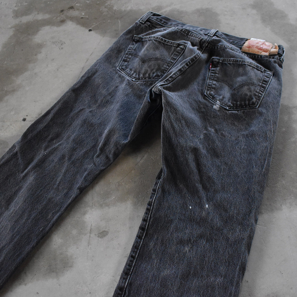 Levi's 501 ブラックデニムパンツ 240207