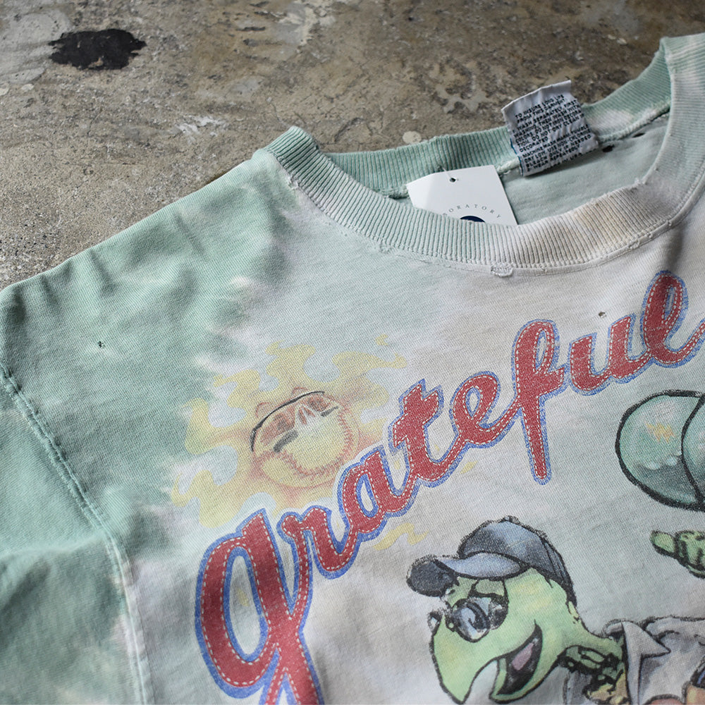 90's LIQUID BLUE / Grateful Dead "Steal Your Base” タイダイ ロック Tシャツ 240620H